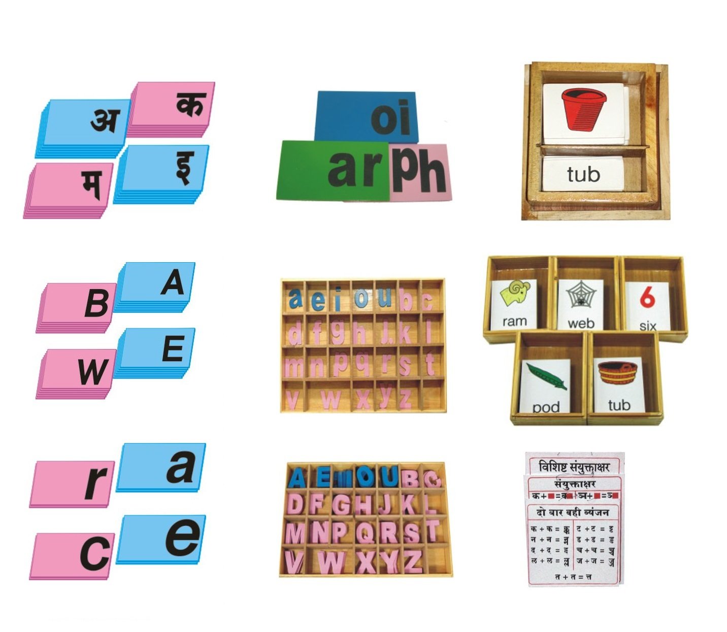 Montessori language apparatus